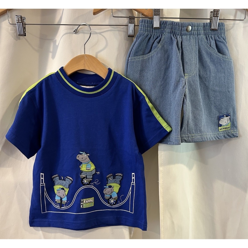 Vintage Buster Brown Embroidered 2 Piece Set‎ Size 3T